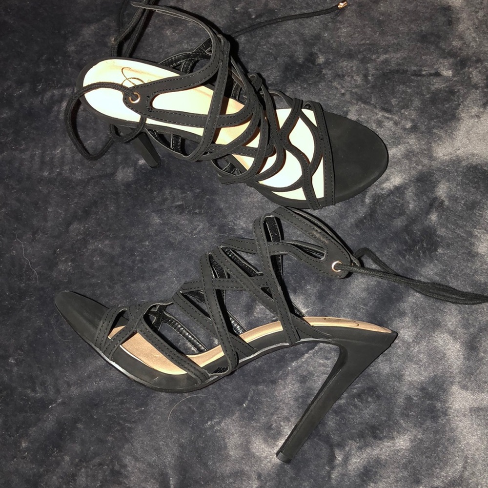 Lace up heels